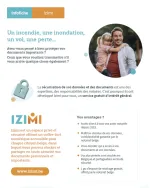 Infographie sur les avantages du coffre-fort Izimi.