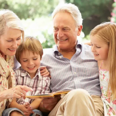 opa en oma met kindjes 