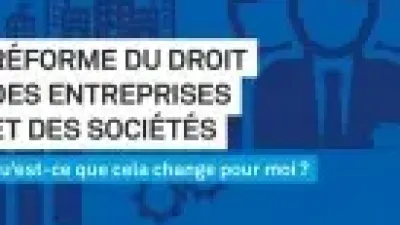 Réforme du droit des entreprises et des sociétés: Qu'est-ce que cela change pour moi?